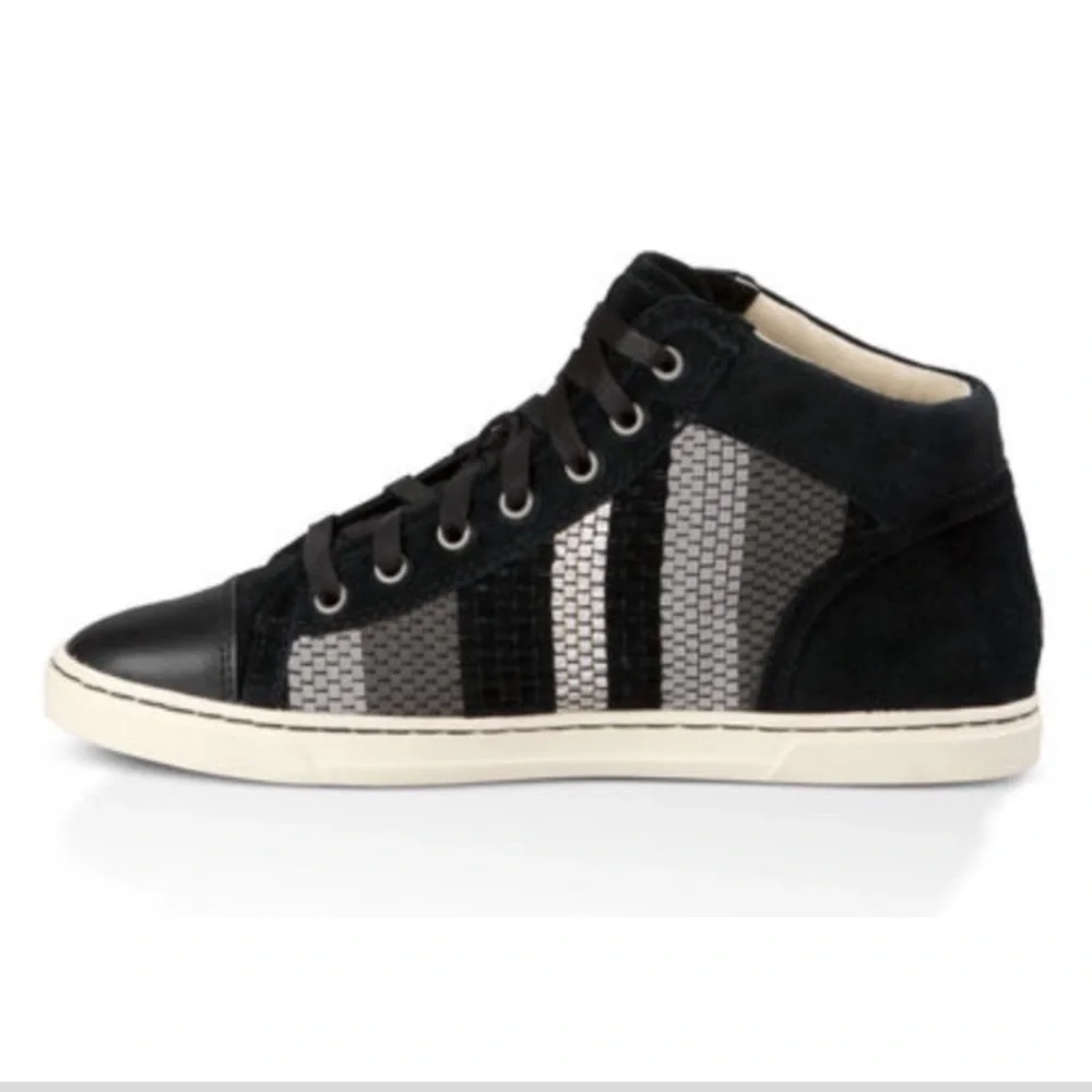 UGG Black and Gray High-Top Sneakers
